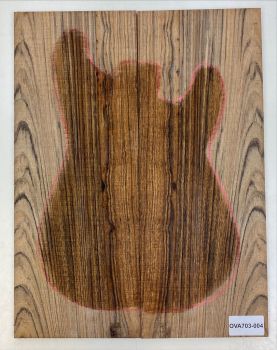 Preview: Top Ovangkol, 2-tlg., 9mm Einzelstück #004